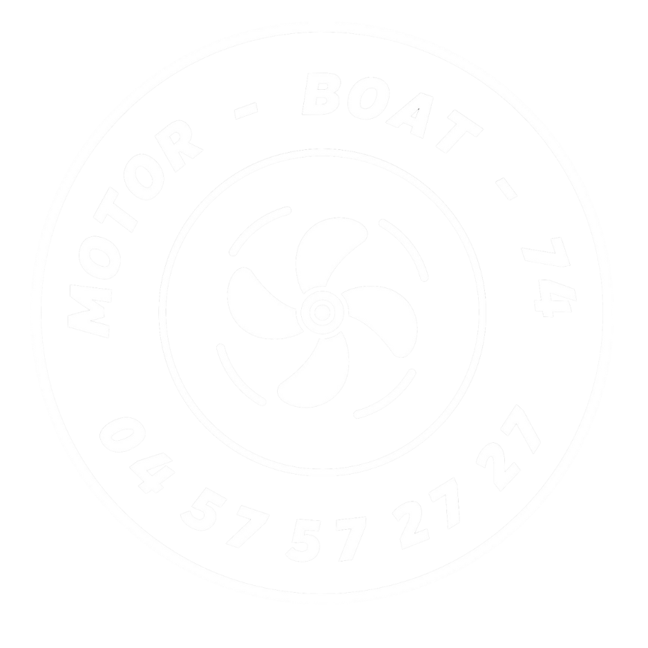 Logo MotorBoat74 blanc